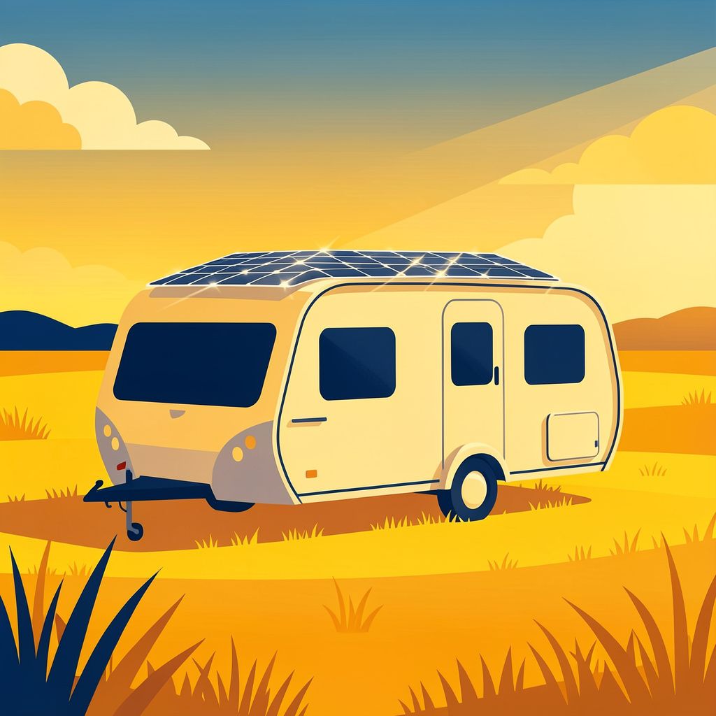 New Lightweight Solar Film to Power Caravans and Campers