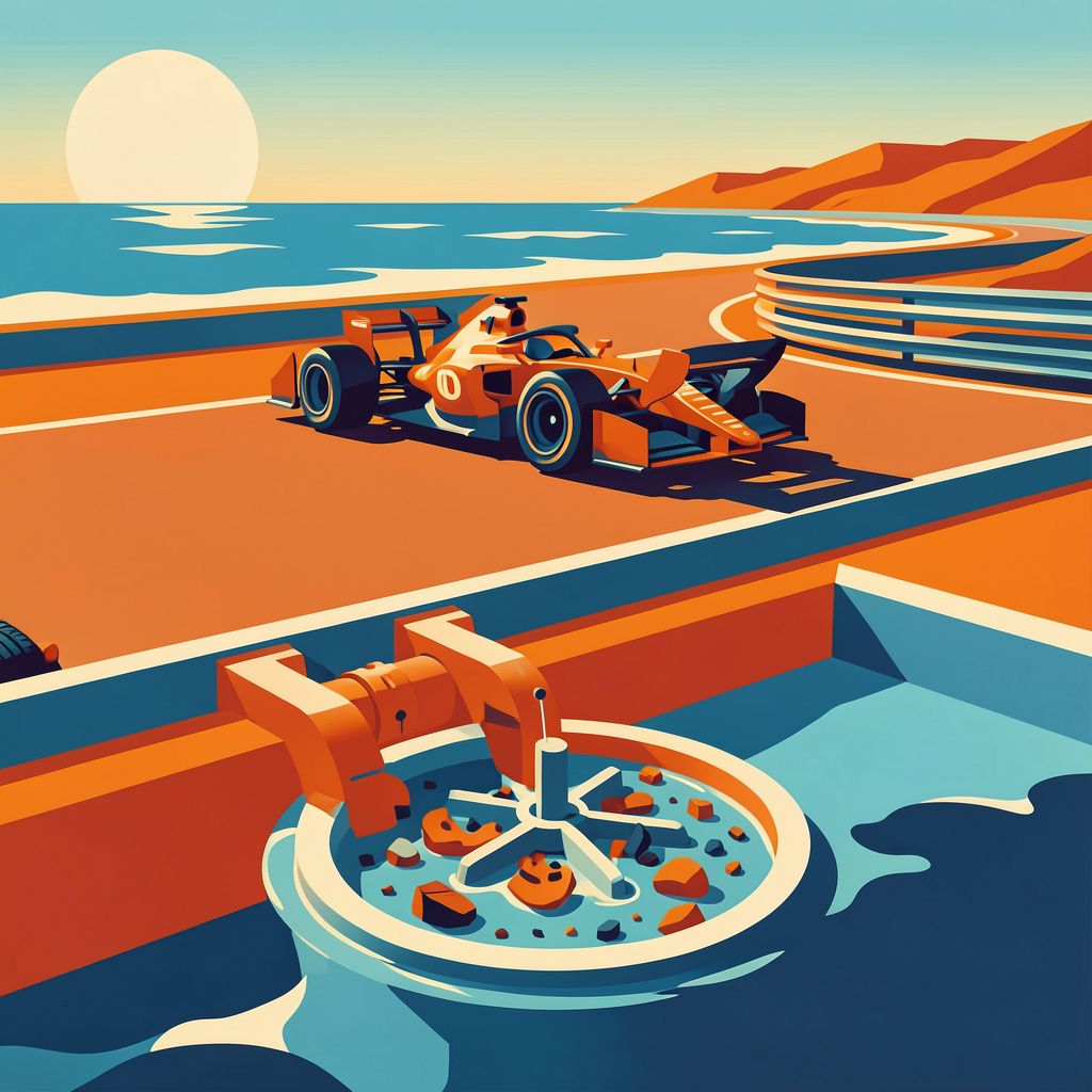 Formula One Tracks Test New Technology to Keep Microplastics Out of Waterways