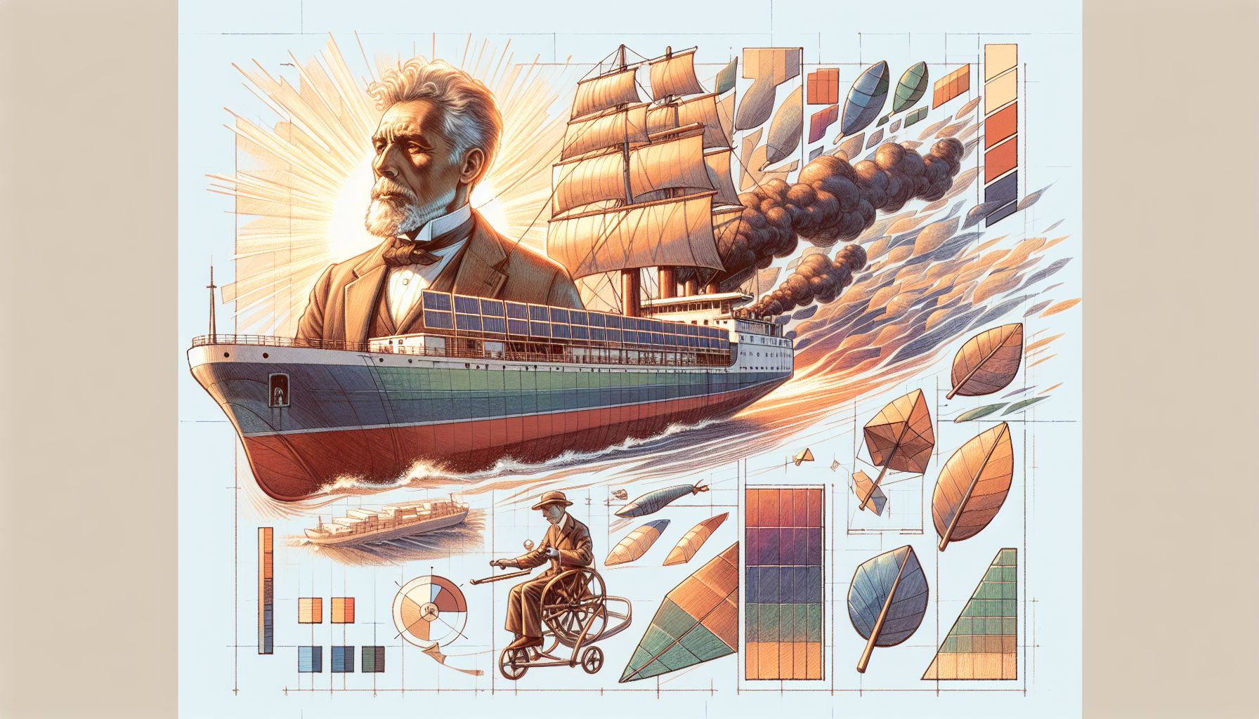 Dutch Innovator Pioneers Solar-Powered Cargo Ship at 87