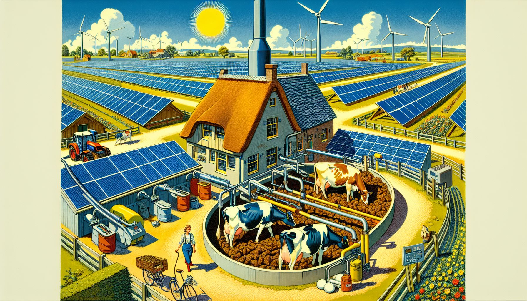 Dutch Farm Powers 400 Homes with Manure Gas and Solar Energy