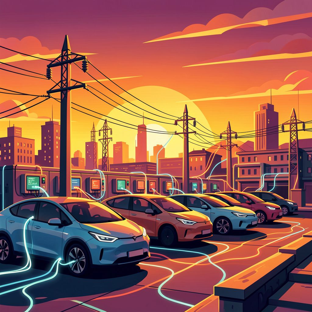 Parked Electric Cars Are Becoming the Power Grid's Newest Lifeline
