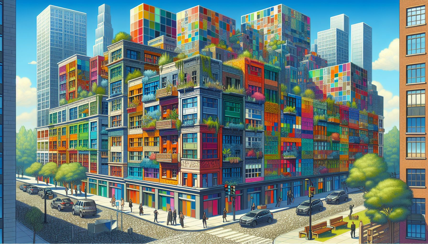 Innovative Colorful Solar Panels Revolutionize Building Facades