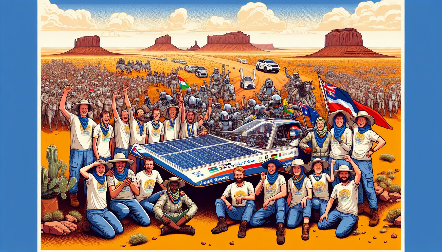Delft Students Triumph in World Solar Challenge Defying Australian Outback