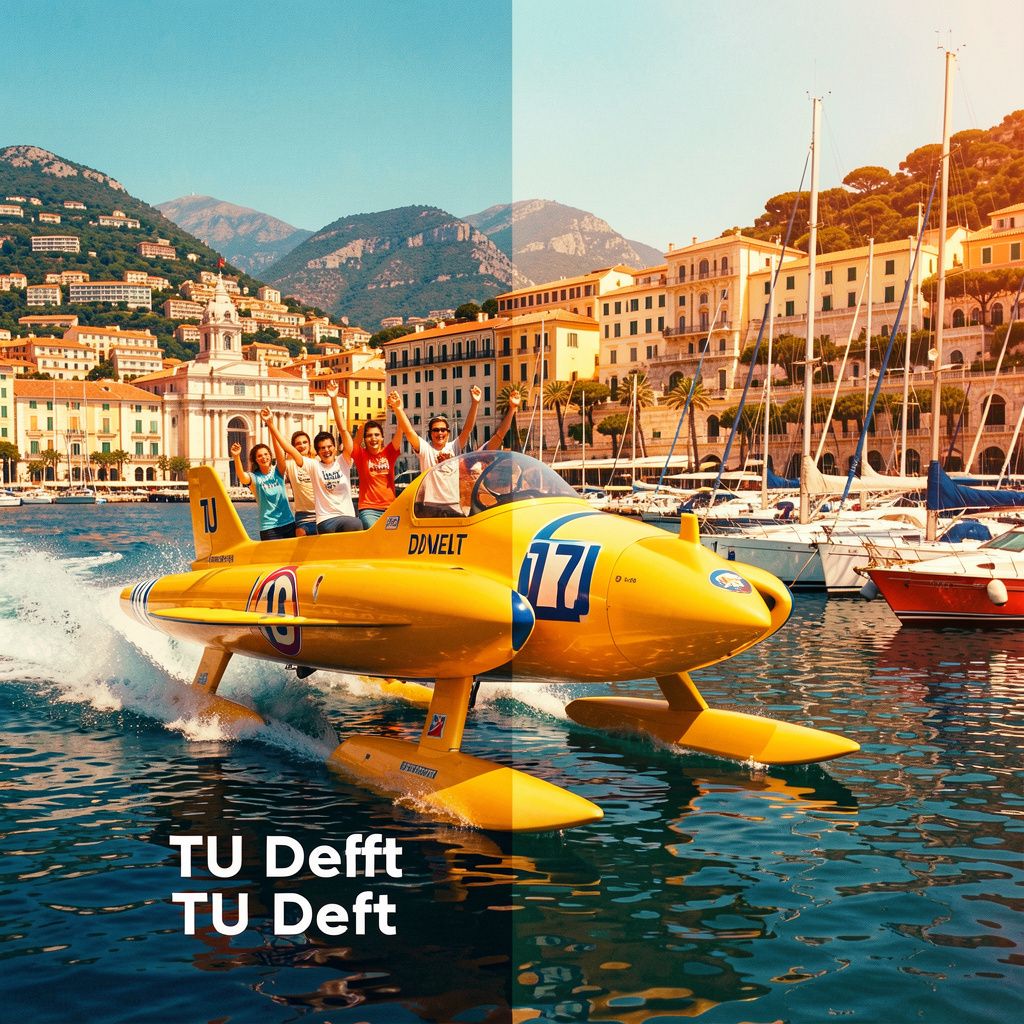 Dutch Students Build World's First Hydrogen-Powered Flying Raceboat
