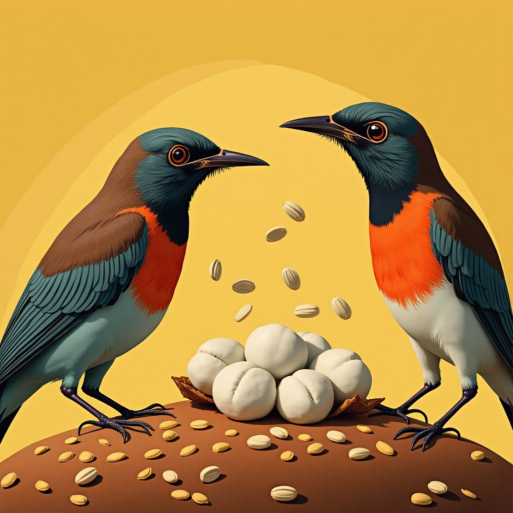 Birds Transport Cotton Seeds Over One Kilometer Through Nest Building