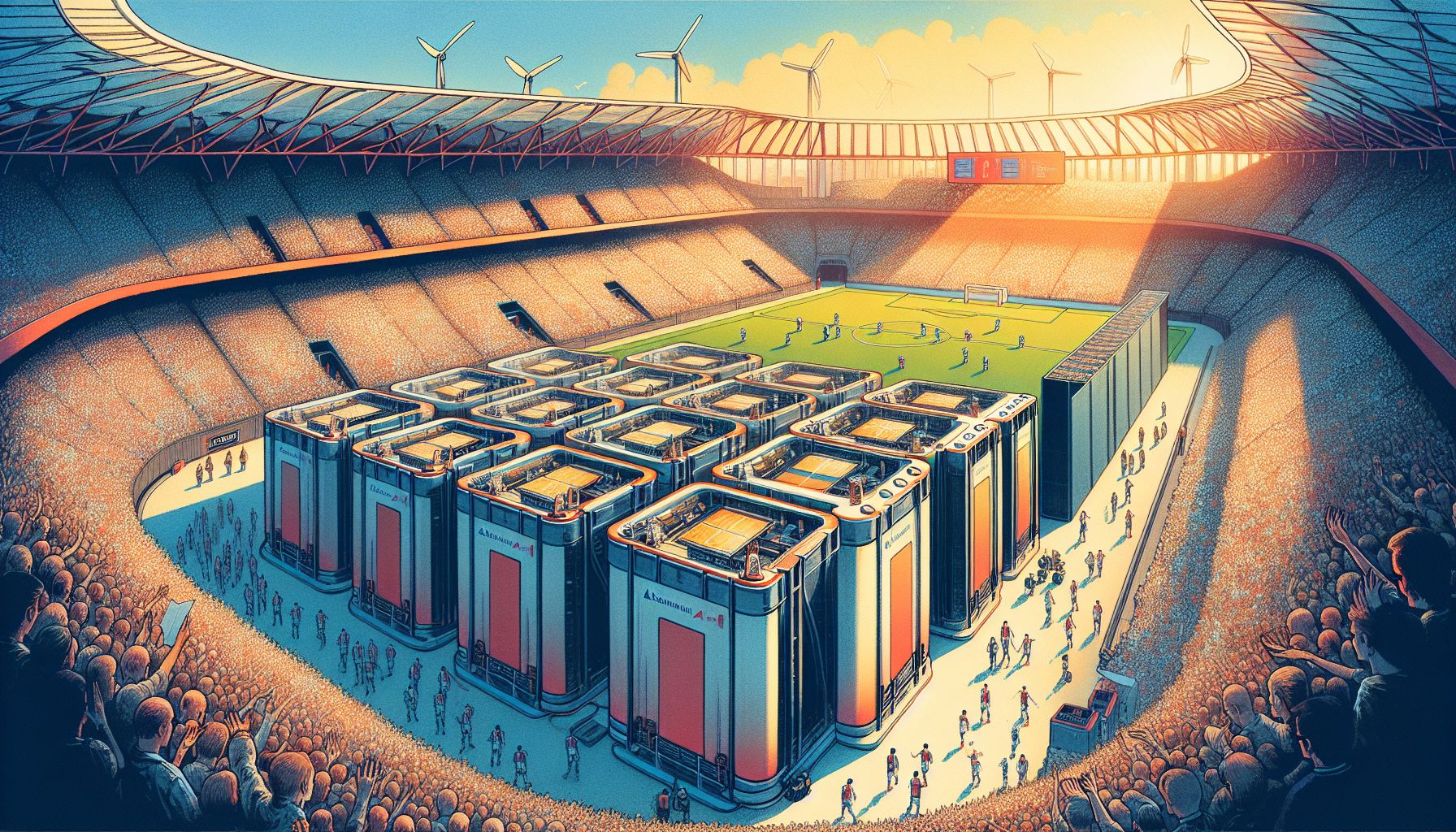 Amsterdam Arena Pioneers Green Energy with Superbatteries