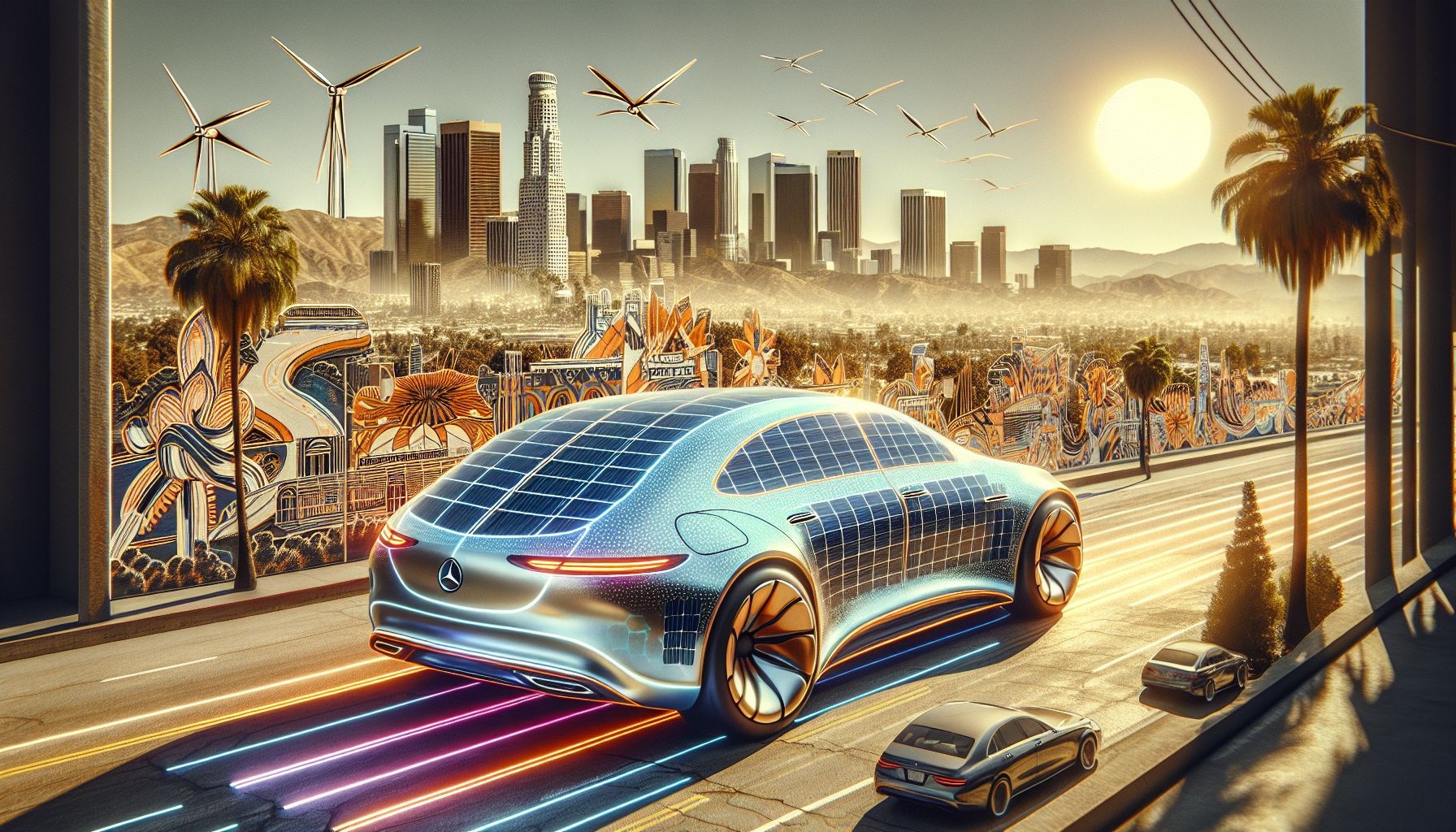 Mercedes-Benz Revolutionizes EV Charging with Solar Paint Technology