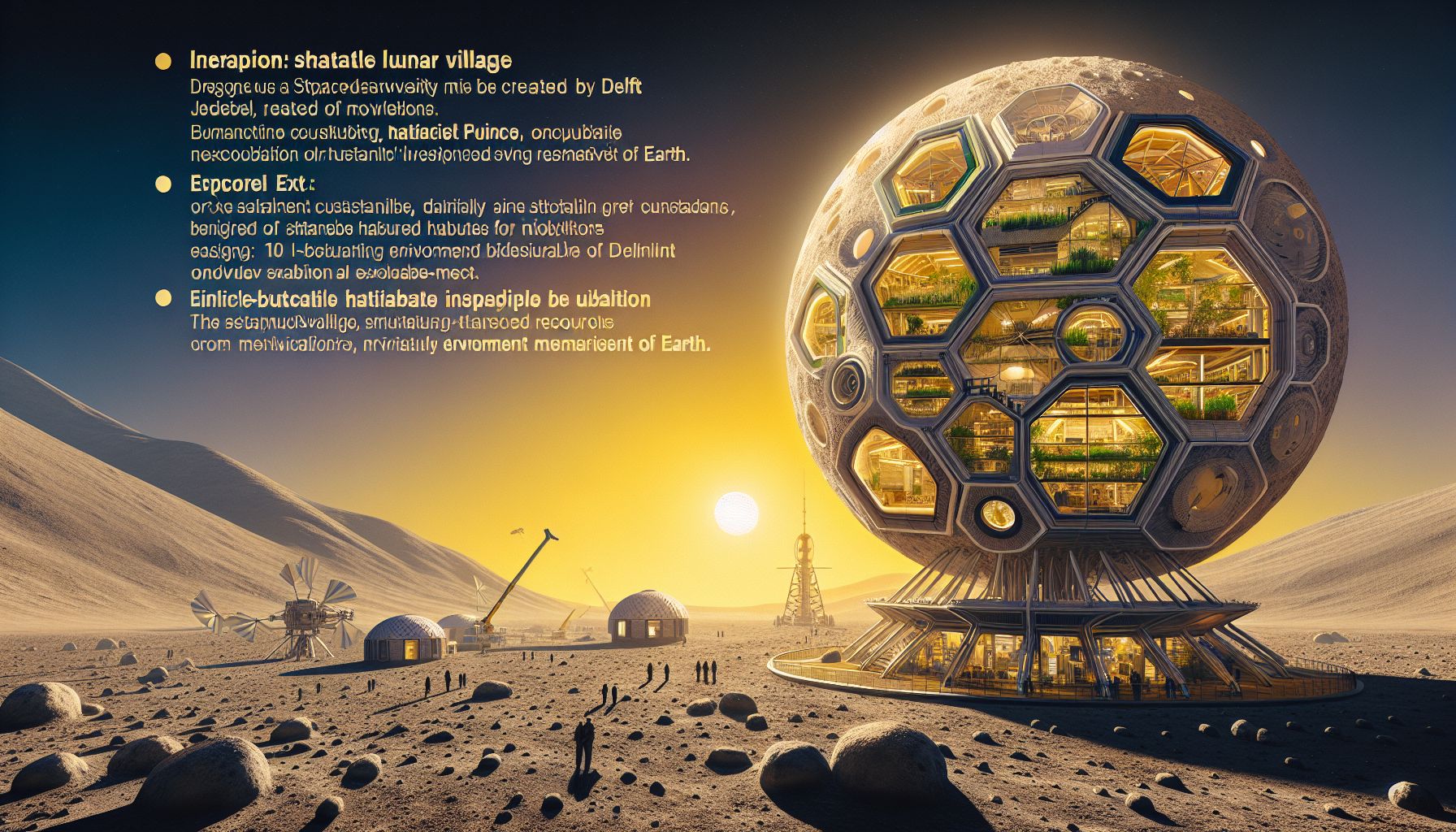 TU Delft Students Design Innovative Lunar Village