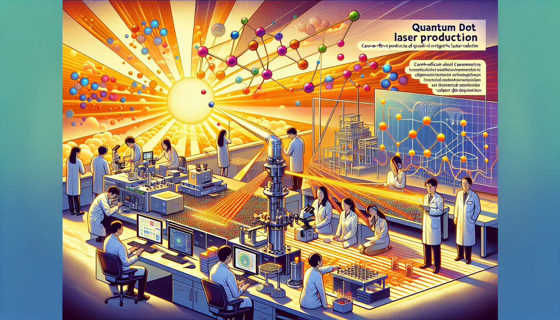 Breakthrough in Quantum Dot Laser Production Promises Faster Data Transfer