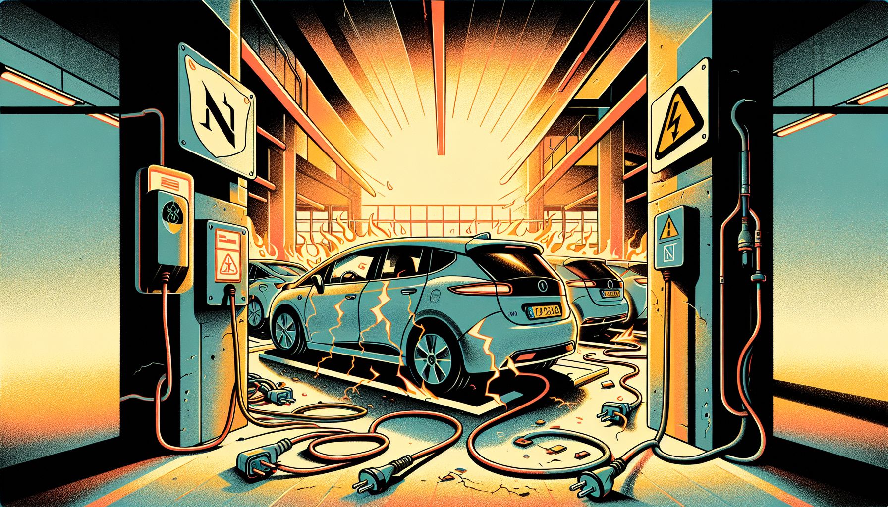 Electric Vehicles Increase Fire Risks in Parking Garages