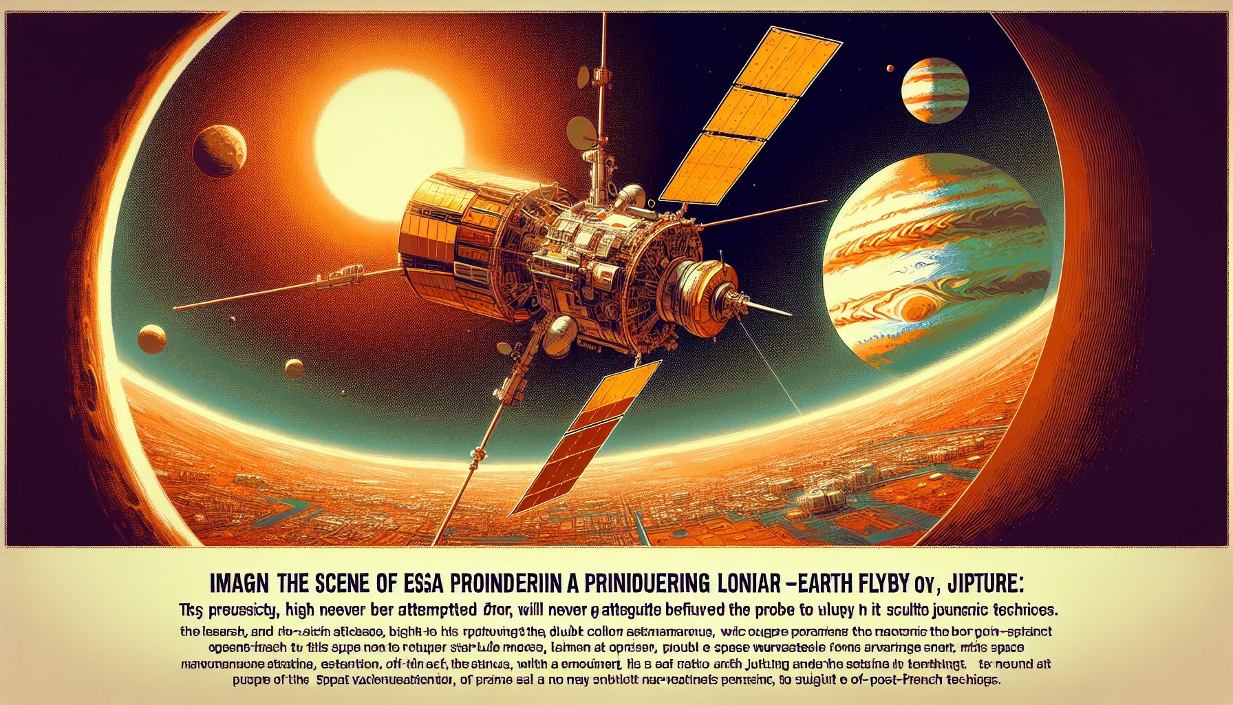 ESA's JUICE Mission: Pioneering Lunar-Earth Flyby for Jupiter Exploration